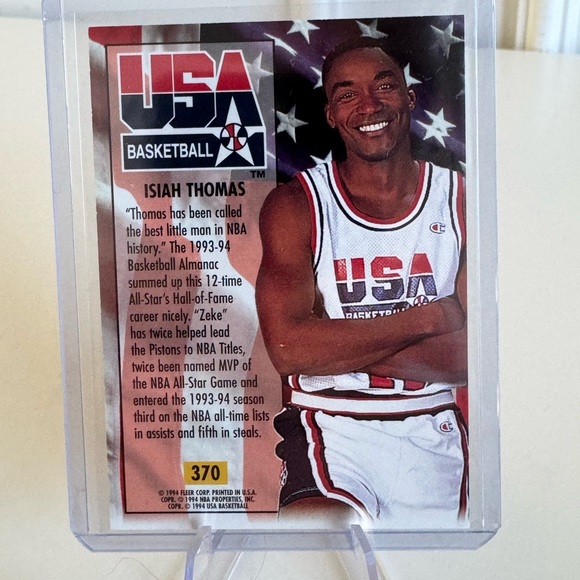 1994 Isiah Thomas Fleer Ultra USA Basketball Card - Picture 2 of 2